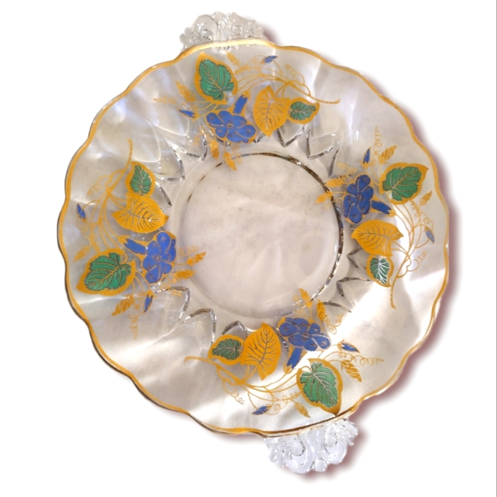 Vintage handled serving plate